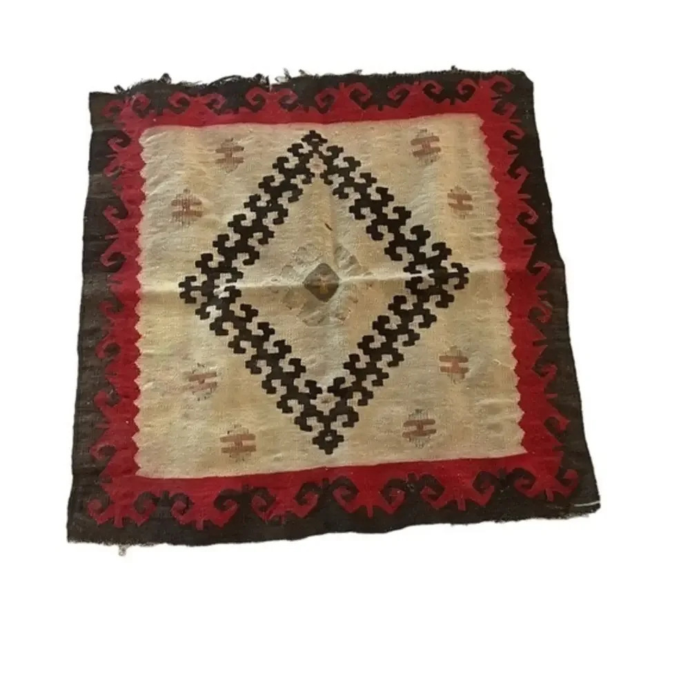 Vintage Geometric Kilim /Rug Arapaho Who Knows